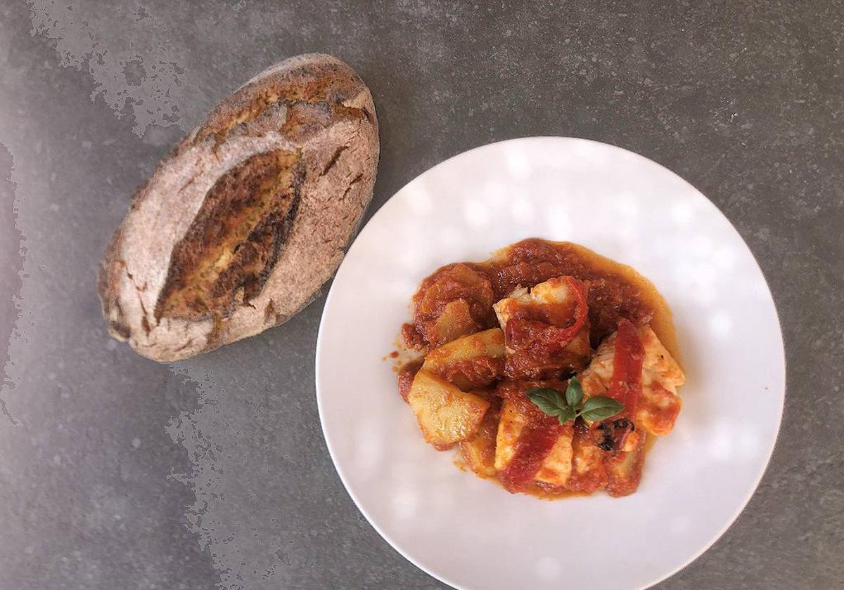 Bacalao en salsa de tomate