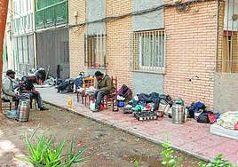 Asentamiento de personas sin hogar en Los Ángeles, el pasado mes de mayo.