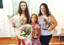 Andrea López, Natalia López y María José Molero.