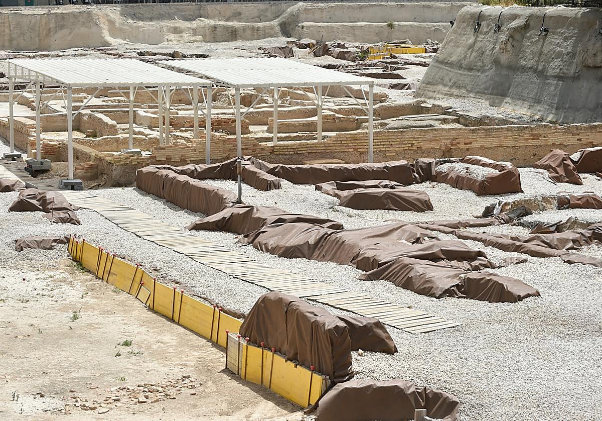 Una de las tareas de esta tercera campaña se ha centrado en mejorar su estado de conservación, el de sus muros y geotextiles, que han sido totalmente renovados.