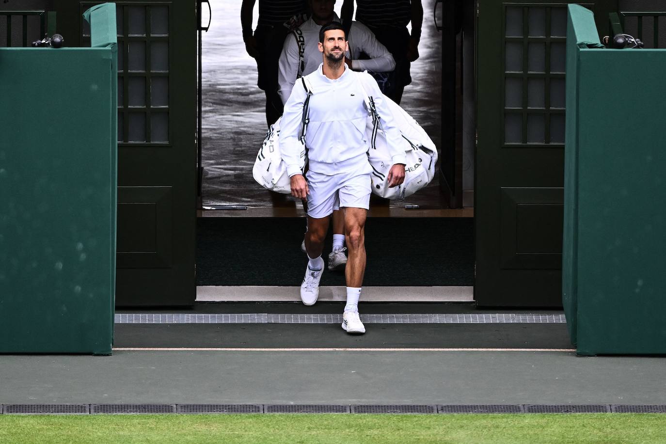 La final de Wimbledon entre Carlos Alcaraz y Novak Djokovic, en imágenes