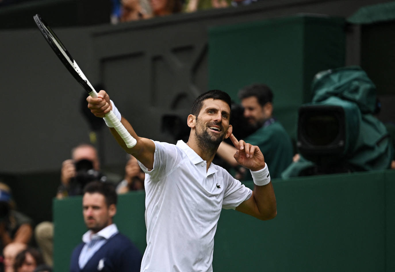 La final de Wimbledon entre Carlos Alcaraz y Novak Djokovic, en imágenes