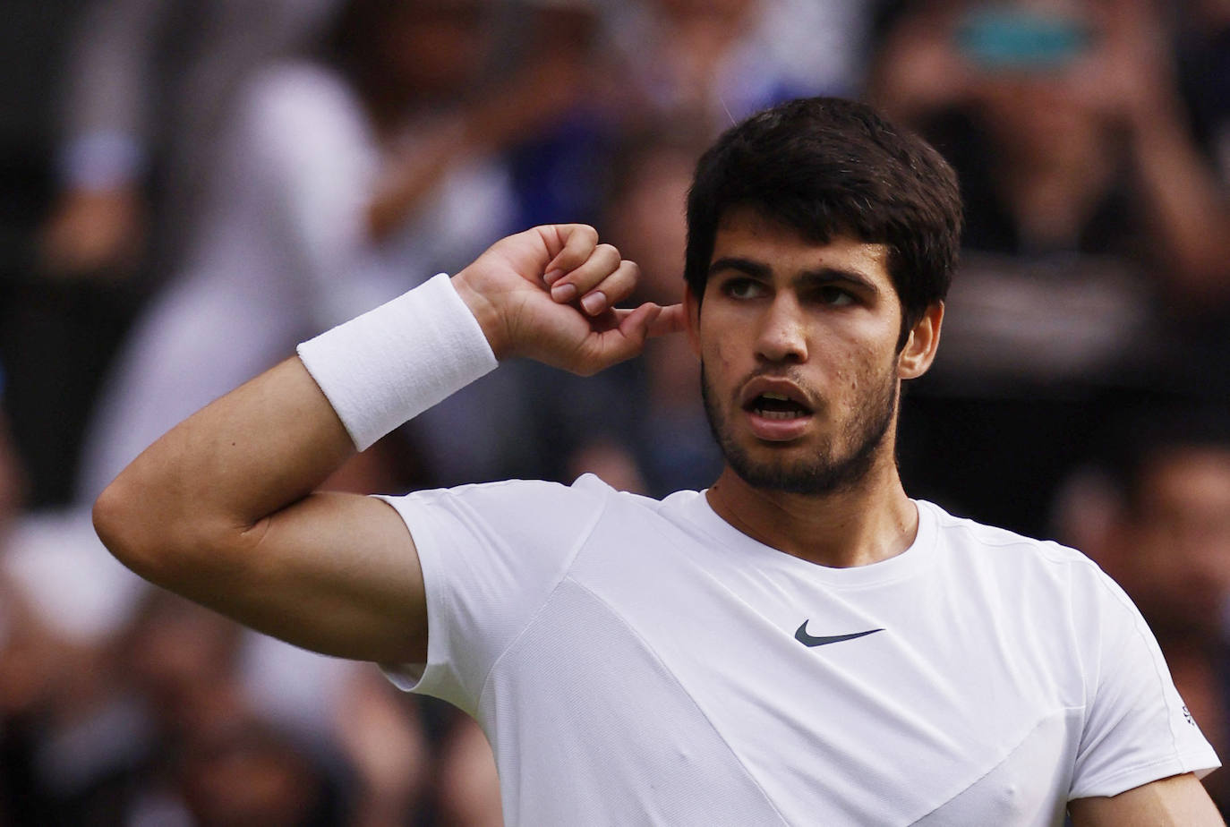 La final de Wimbledon entre Carlos Alcaraz y Novak Djokovic, en imágenes