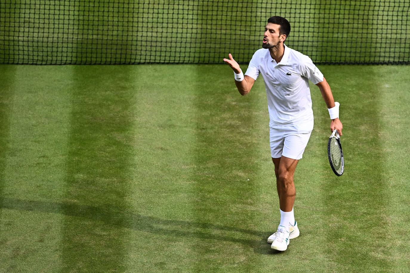 La final de Wimbledon entre Carlos Alcaraz y Novak Djokovic, en imágenes