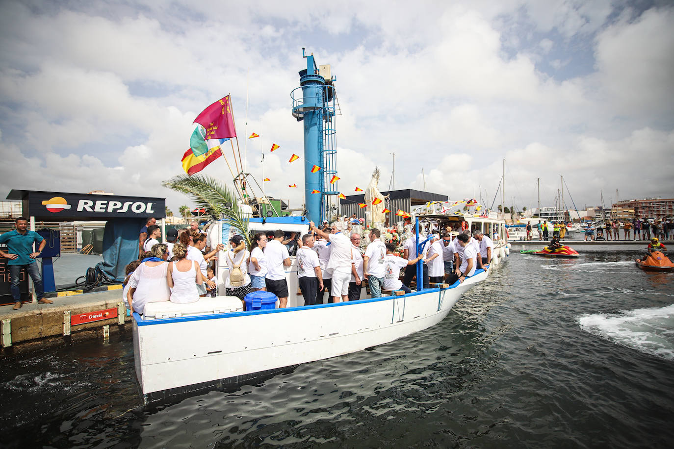 Procesión marítima de la Virgen del Carmen en Lo Pagán, en imágenes