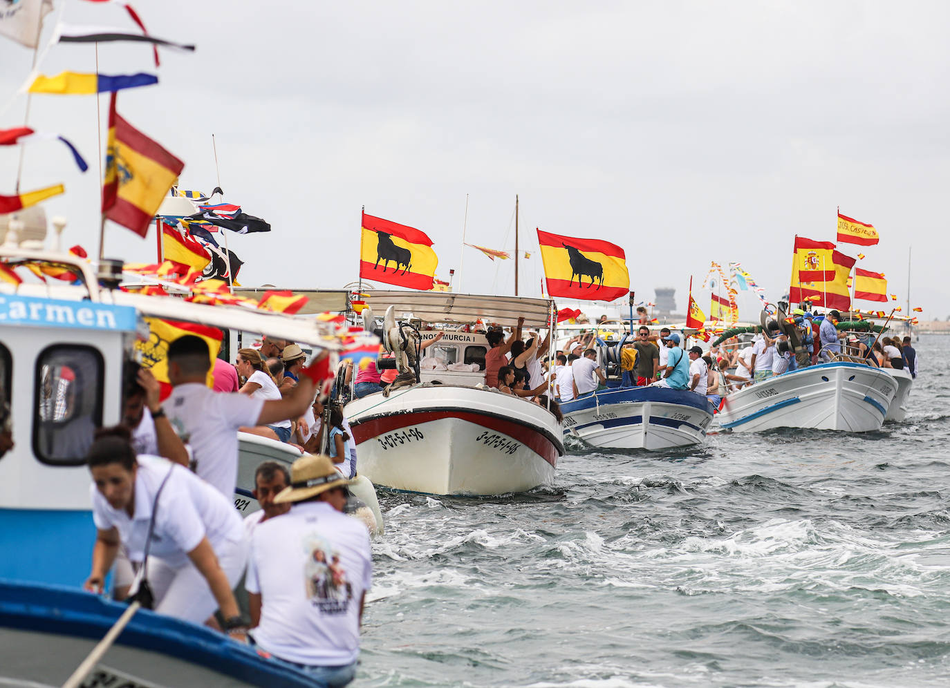 Procesión marítima de la Virgen del Carmen en Lo Pagán, en imágenes