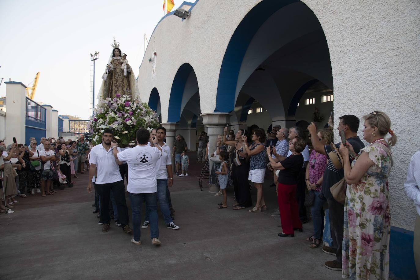 Procesión marinera de la Virgen del Carmen en Cartagena