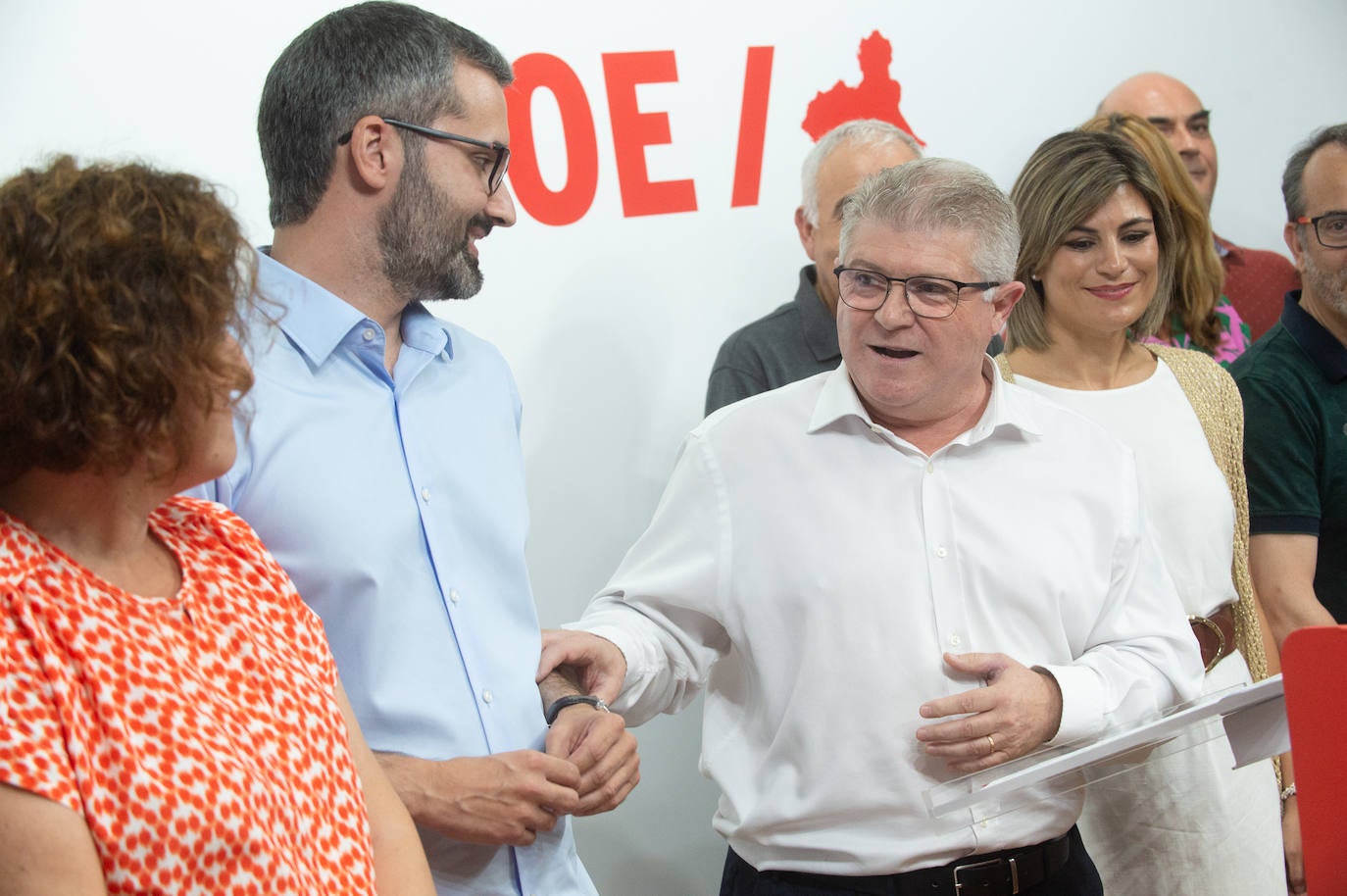 La comparecencia de los candidatos del PSOE por la Región de Murcia, en imágenes