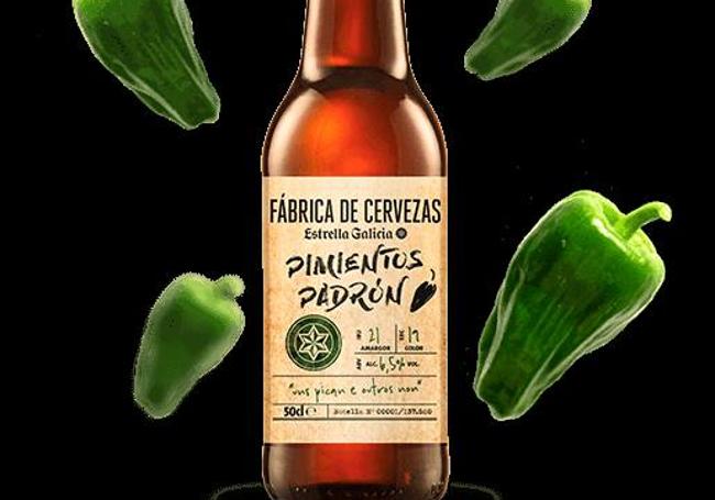 Cerveza de pimientos de padrón.