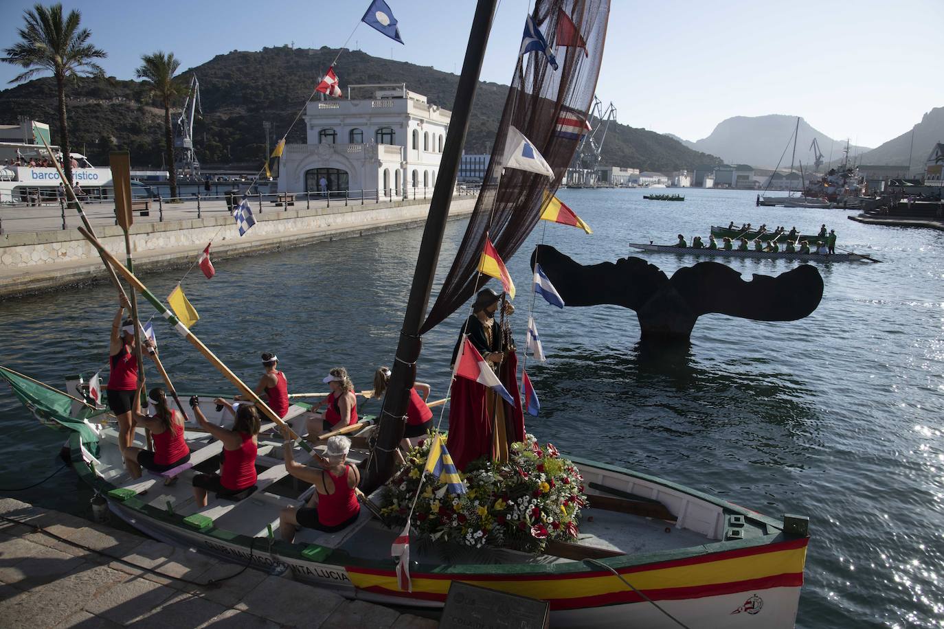 La procesión marinera de Cartagena en honor a Santiago, en imágenes