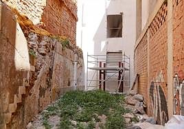 Trabajos sin terminar en la casa natal de Isaac Peral.