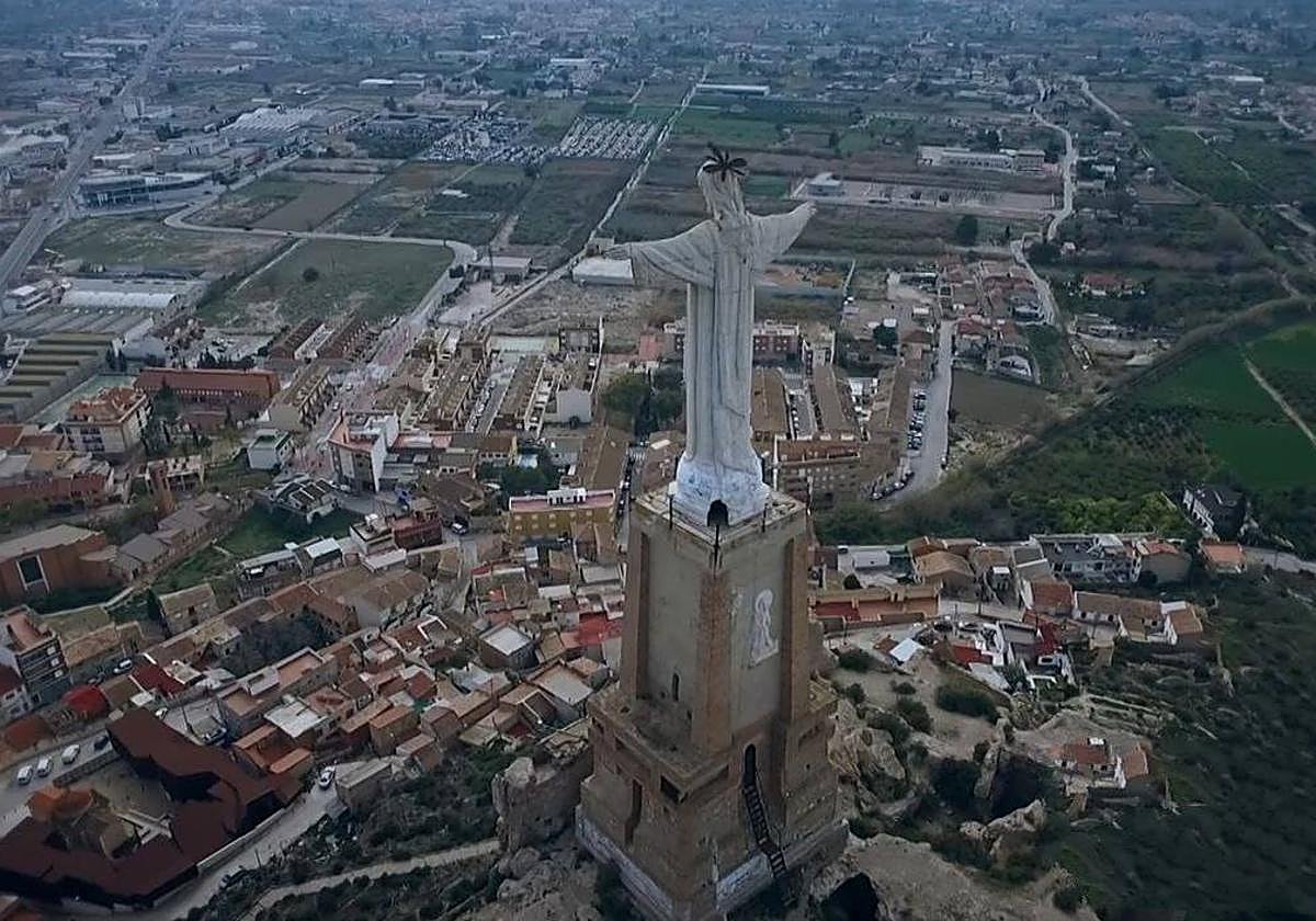 Vista aérea de Monteagudo, donde se iba a realizar la ampliación del desguace.