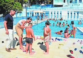 Anselmo Campuzano y Patricia Fernández, ayer tras la inauguración.