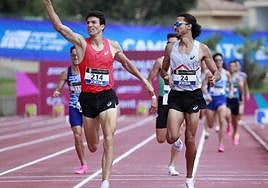 Mechaal y Katir en la carrera de este domingo.