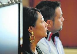 Los acusados, en el transcurso del juicio, ante la Audiencia Provincial en octubre de 2013.