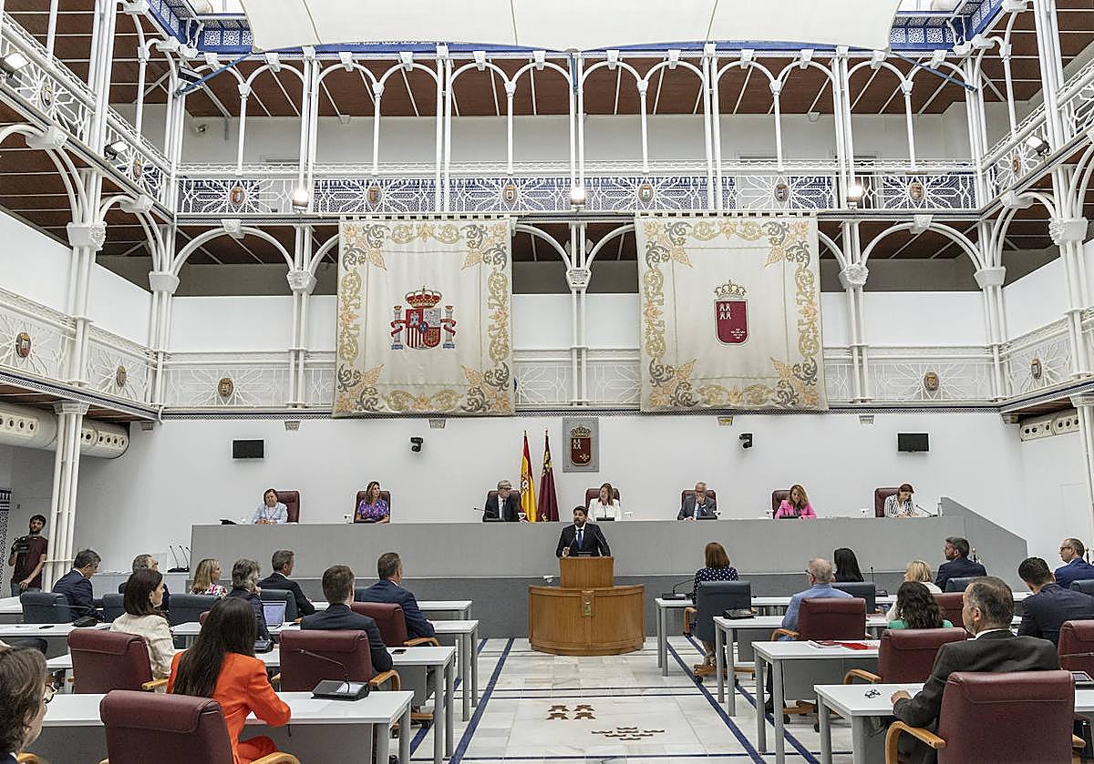 Imagen de la primera sesión del debate de investidura el pasado mes de julio.