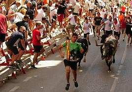 Un momento de la carrera celebrada en el mediodía de este lunes en Blanca.
