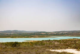 El embalse de La Pedrera, en una foto de este mes.