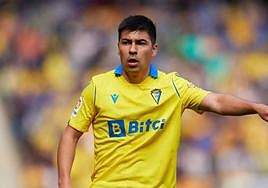 El pivote chileno Tomás Alarcón, durante su primera etapa en el Cádiz.