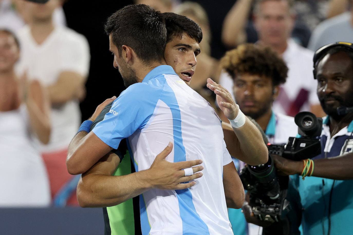 La final de Cincinnati entre Alcaraz y Djokovic, en imágenes