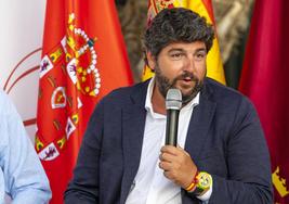 López Miras, en la presentación de la Supercopa de baloncestol.