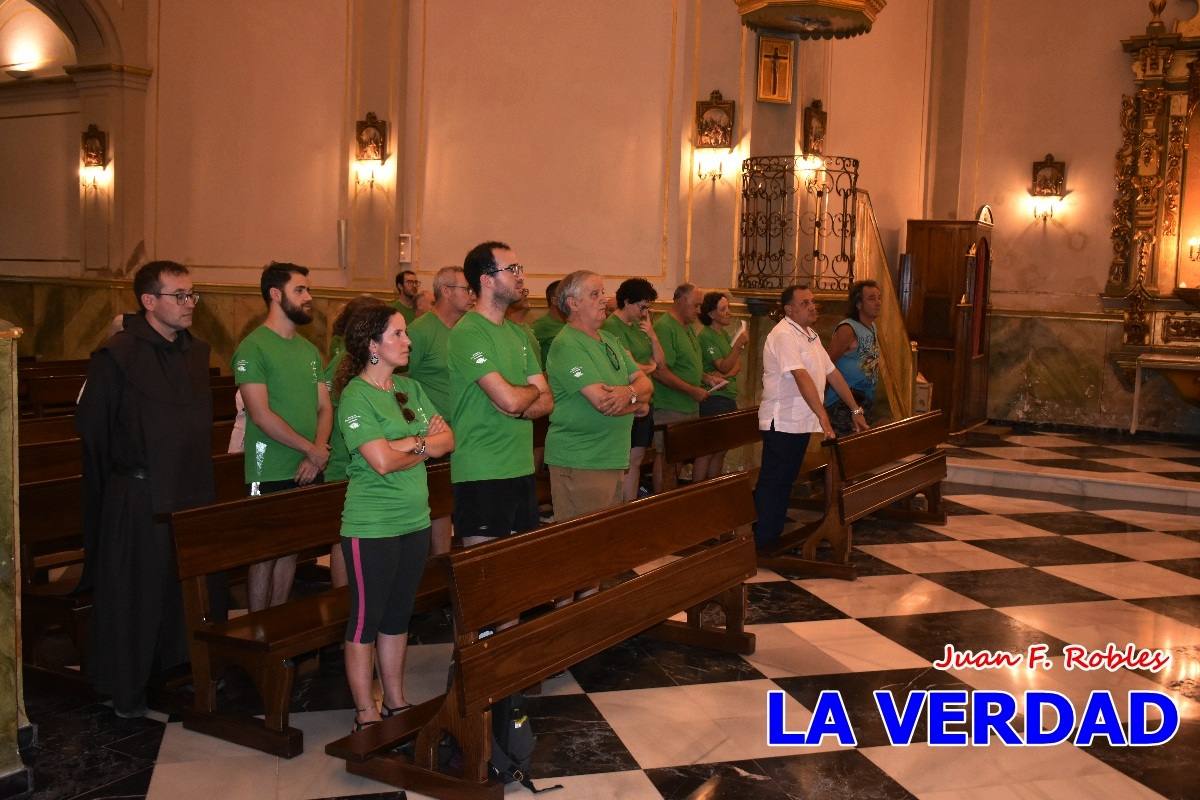 Una treintena de andariegos recorren el Camino de San Juan de la Cruz de Caravaca a Beas de Segura