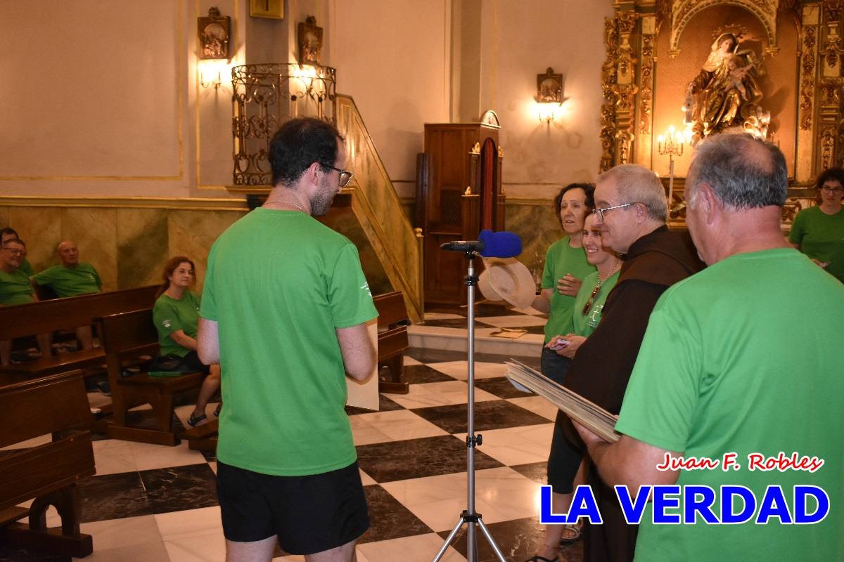 Una treintena de andariegos recorren el Camino de San Juan de la Cruz de Caravaca a Beas de Segura