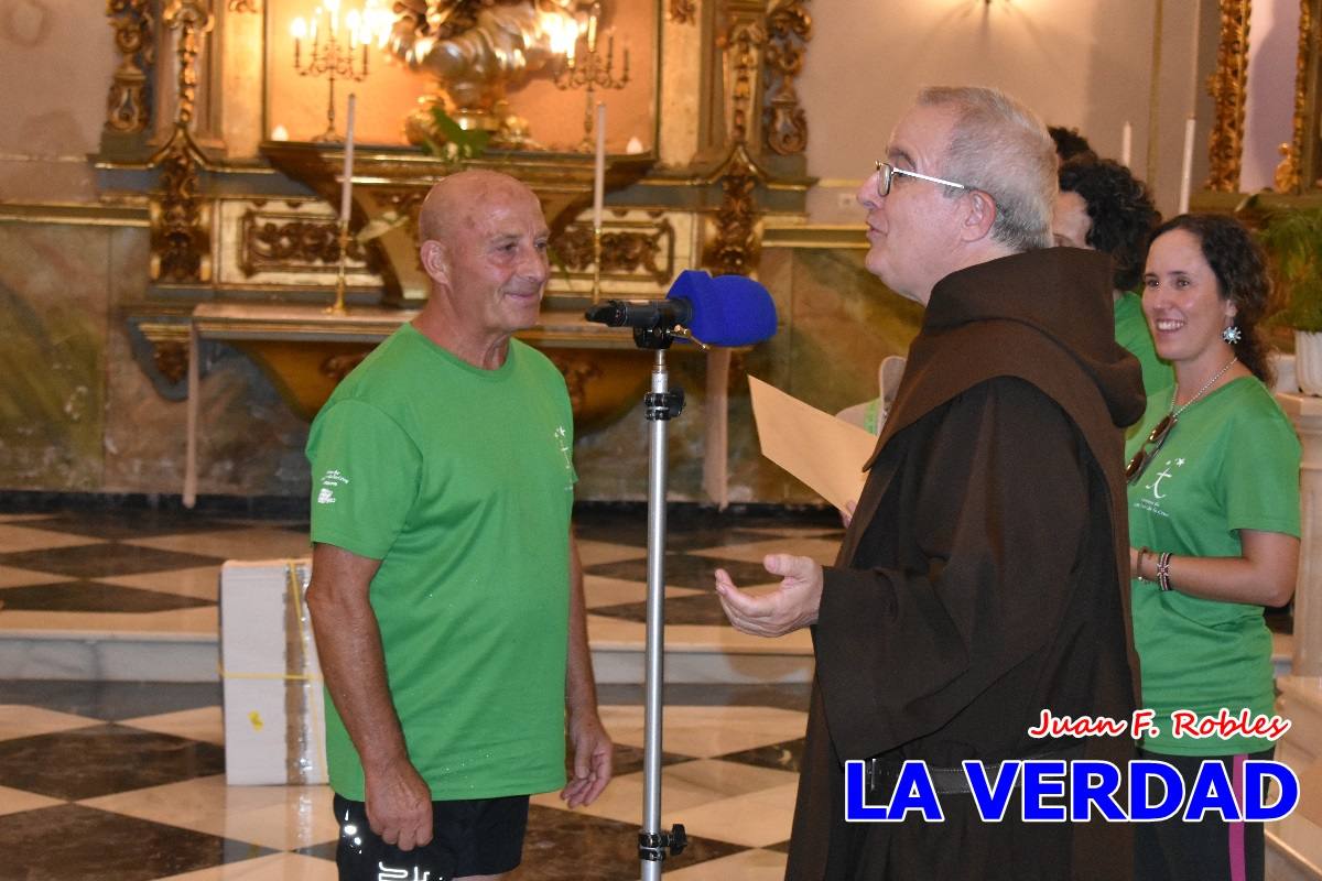 Una treintena de andariegos recorren el Camino de San Juan de la Cruz de Caravaca a Beas de Segura