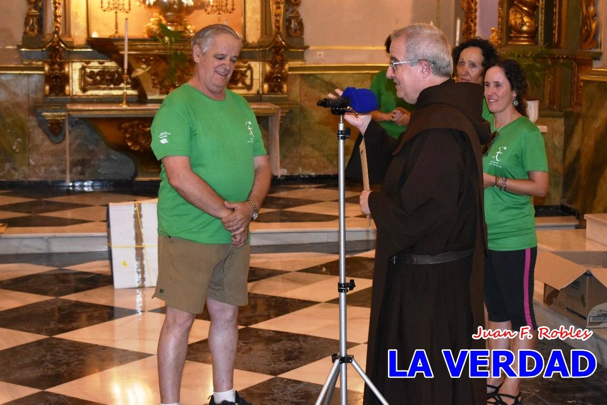 Una treintena de andariegos recorren el Camino de San Juan de la Cruz de Caravaca a Beas de Segura