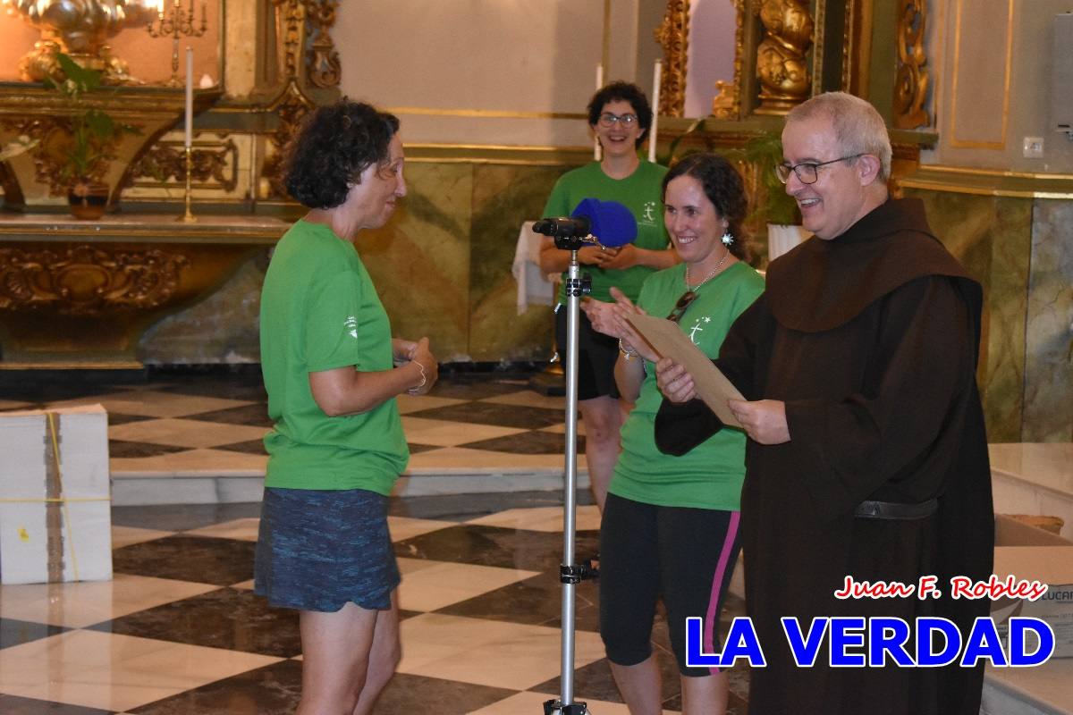 Una treintena de andariegos recorren el Camino de San Juan de la Cruz de Caravaca a Beas de Segura