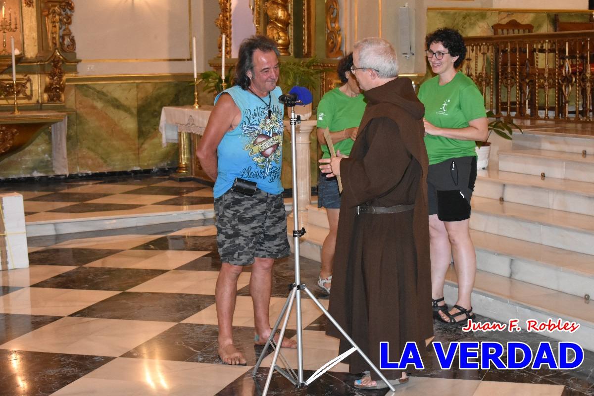 Una treintena de andariegos recorren el Camino de San Juan de la Cruz de Caravaca a Beas de Segura