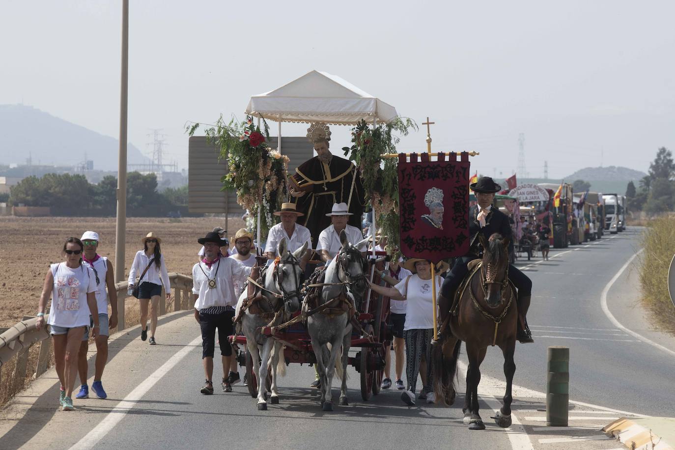 La romería de San Ginés de la Jara en Cartagena, en imágenes