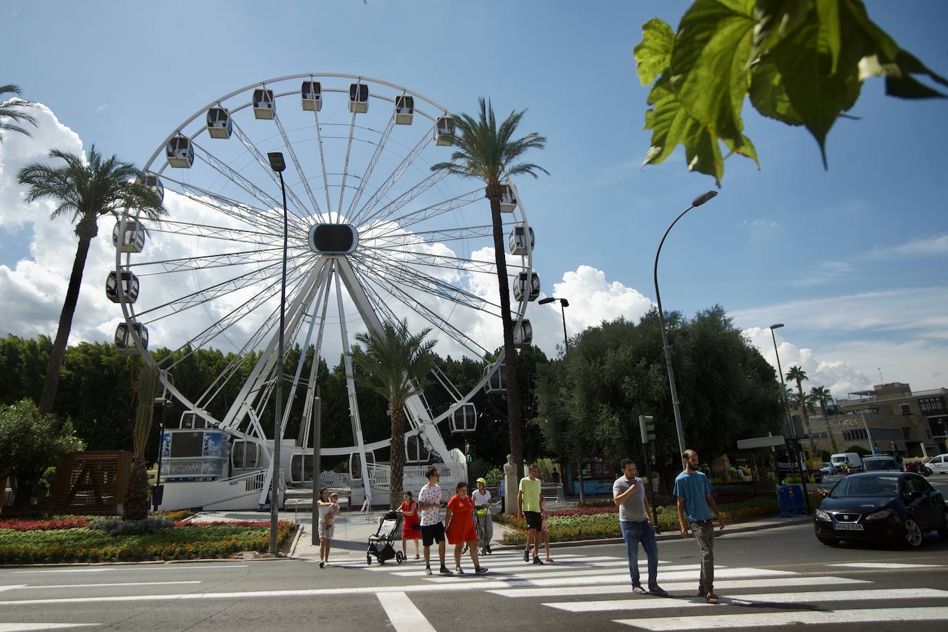 Las vistas desde la noria panorámica de la Feria de Murcia