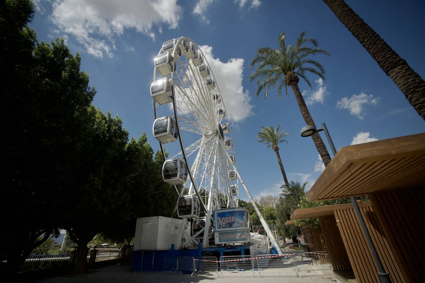 Las vistas desde la noria panorámica de la Feria de Murcia