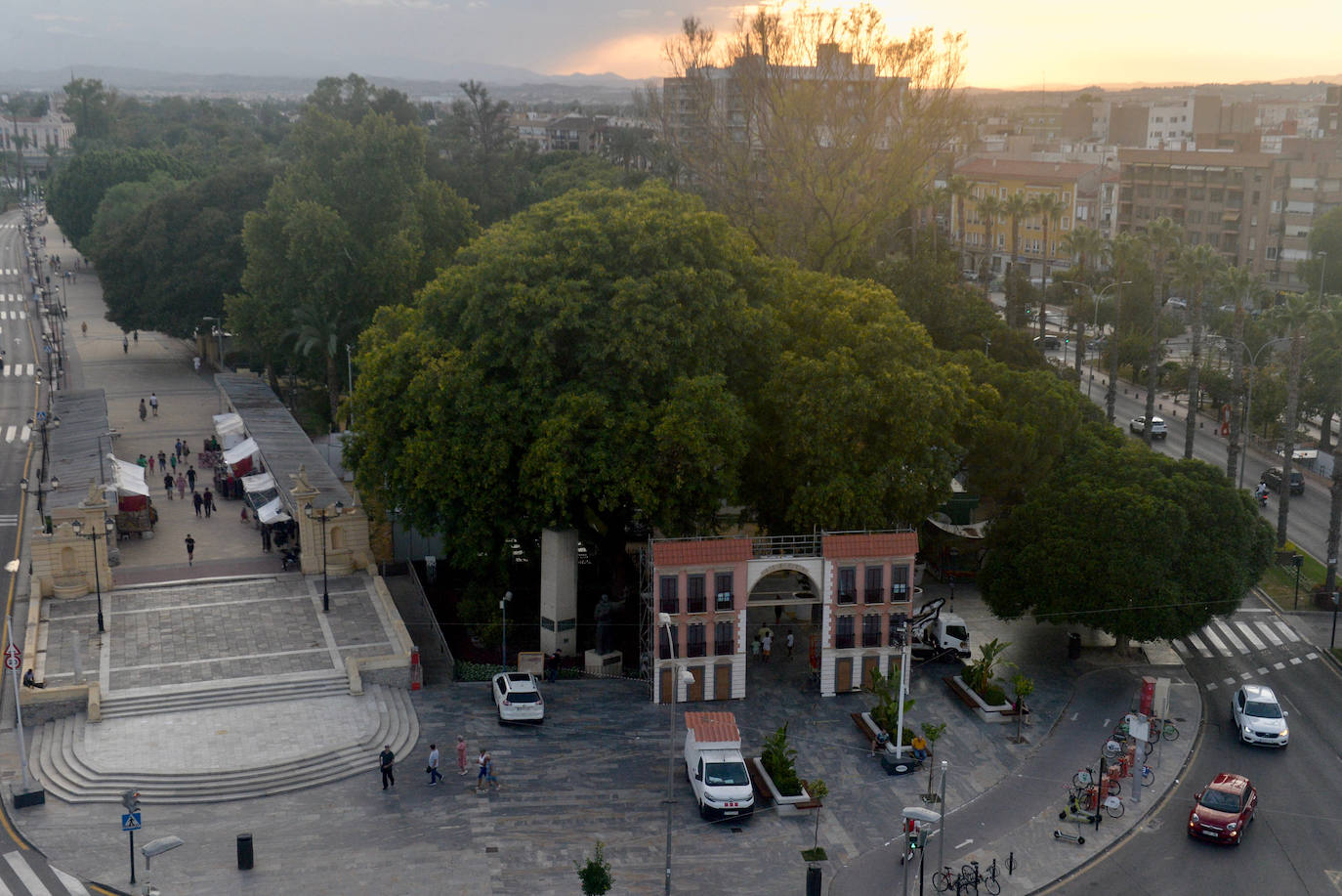 Las vistas desde la noria panorámica de la Feria de Murcia