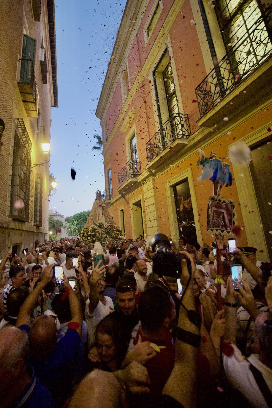 La bajada de la Fuensanta a Murcia, en imágenes