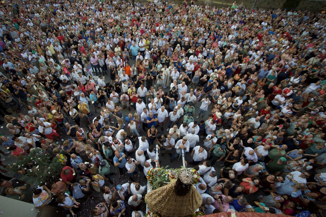 La bajada de la Fuensanta a Murcia, en imágenes