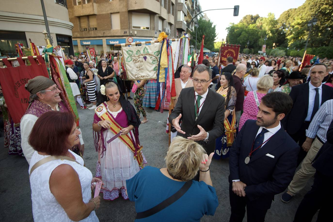 La bajada de la Fuensanta a Murcia, en imágenes