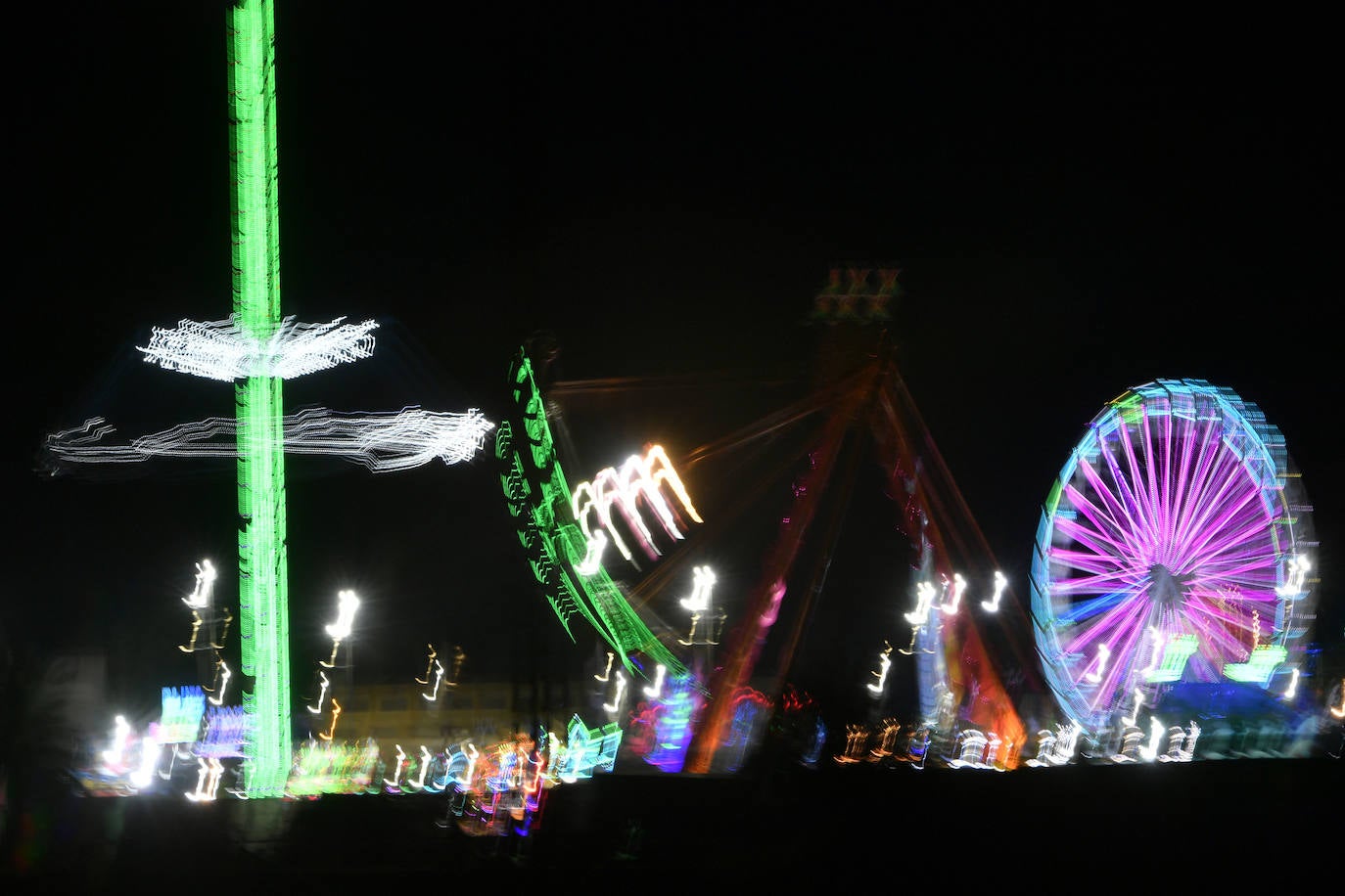 Inauguración de la feria de atracciones de Murcia, en imágenes