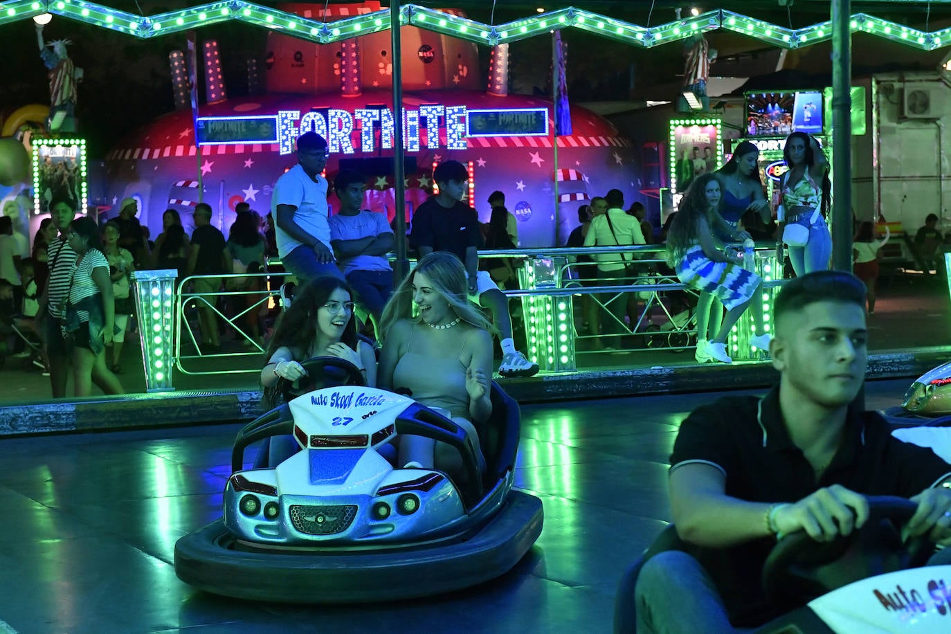 Inauguración de la feria de atracciones de Murcia, en imágenes