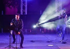 Las imágenes de la actuación del pregonero de la Feria de Murcia, Diego Cantero