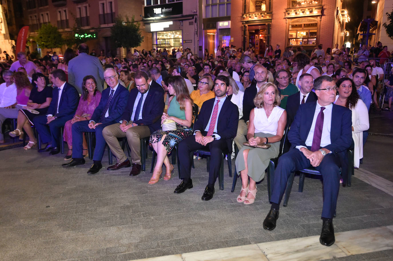 Las imágenes de la actuación del pregonero de la Feria de Murcia, Diego Cantero