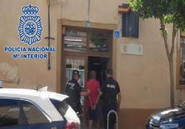 Momento de la detención.