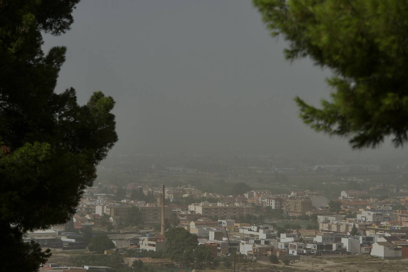 Episodio de contaminación atmosférica en Murcia por una masa de aire subsahariano