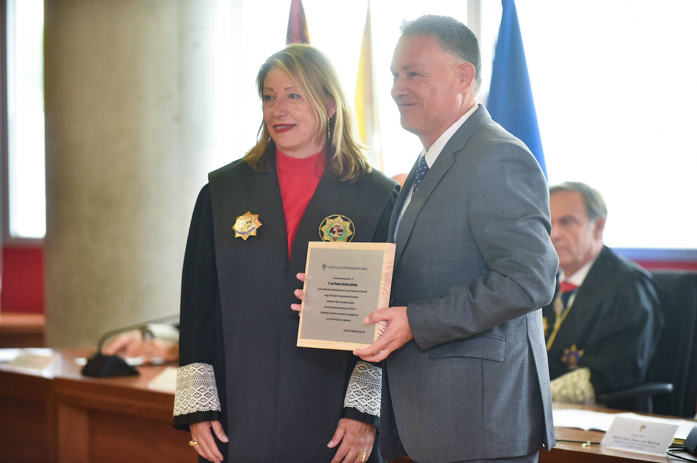 El acto de los procuradores de la Región de Murcia en la Ciudad de la Justicia, en imágenes