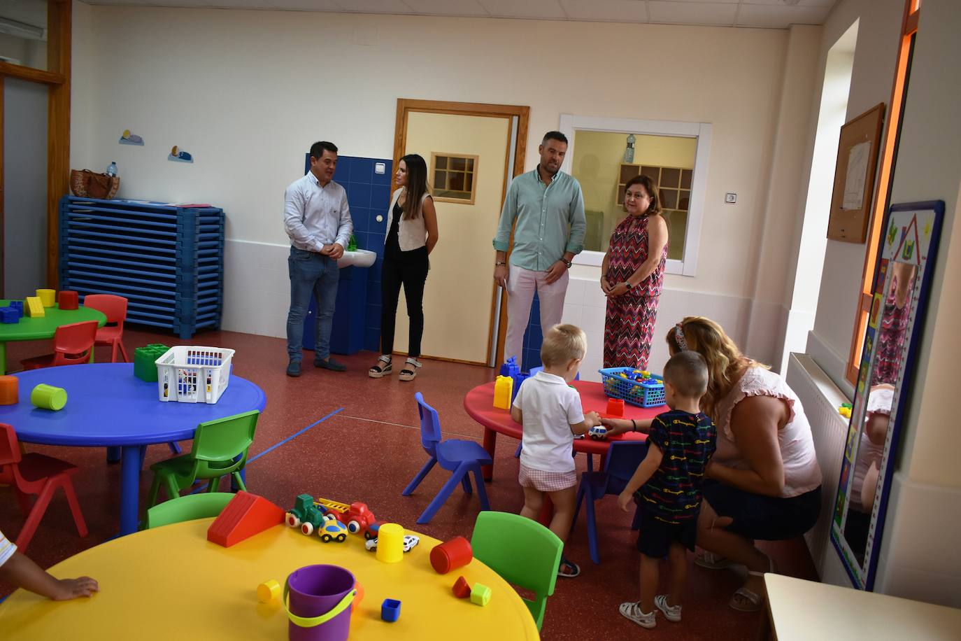 Interior del aula de 2 años de Ed. Infantil en el colegio Cervantes.