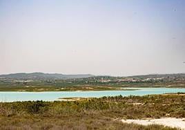 El embalse de La Pedrera, en una foto de agosto.