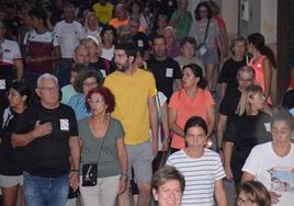 Participantes en la marcha popular de los Juegos del Guadalentín.