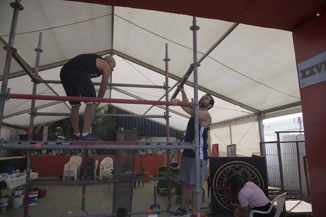 Preparativos para las fiestas de Carthagineses y Romanos