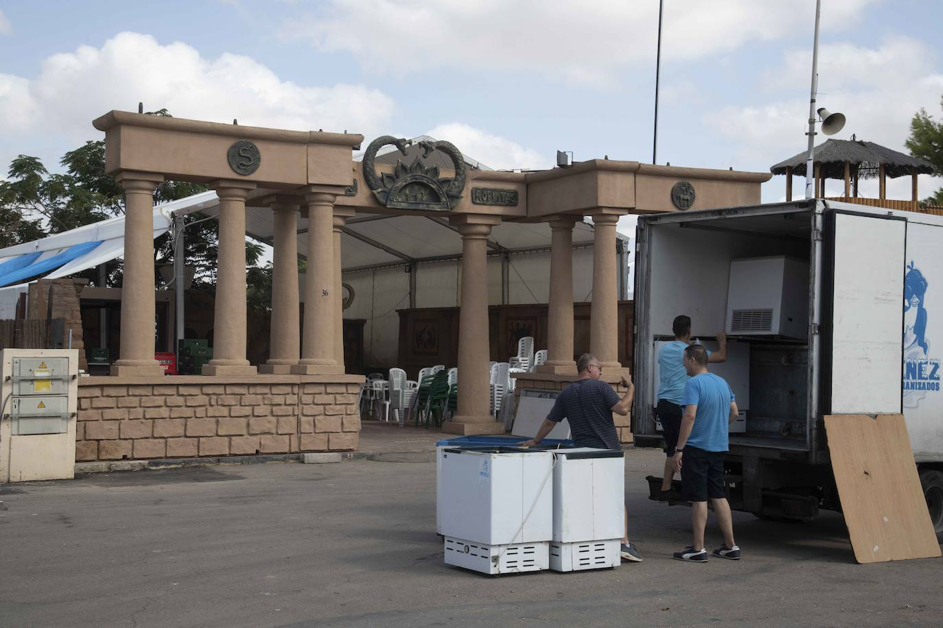 Preparativos para las fiestas de Carthagineses y Romanos